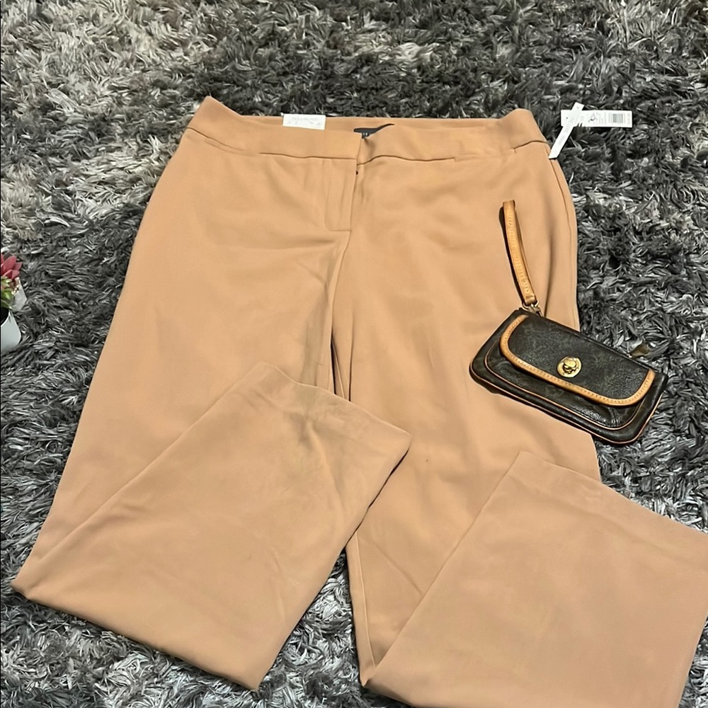 The Limited Tan Trousers Classic Straight-Leg Design